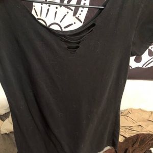 Black “night out” crop